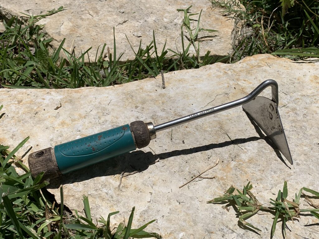 Making short work of weeding and digging small holes is why this triangular garden tool is one of my favorites. 